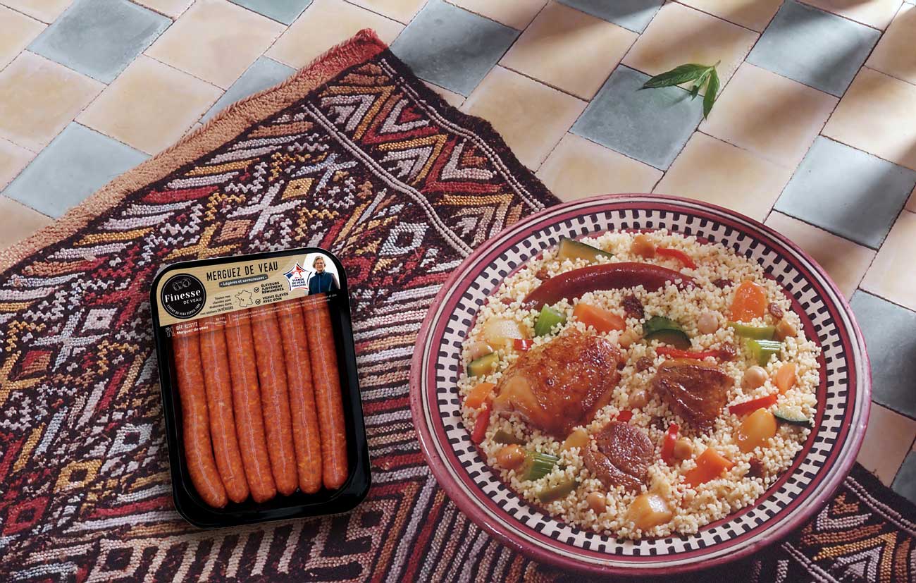 Couscous a la merguez de veau Finesse de Veau